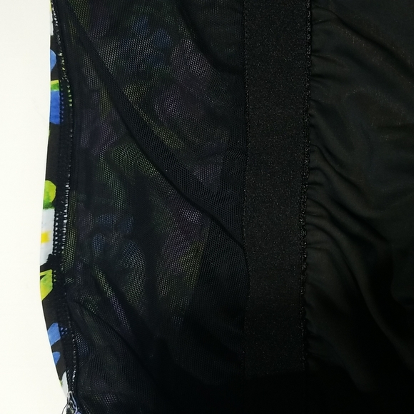 BLAIR Black Blue & Purple Pansie One Piece Dress Swimsuit - Picture 13 of 15